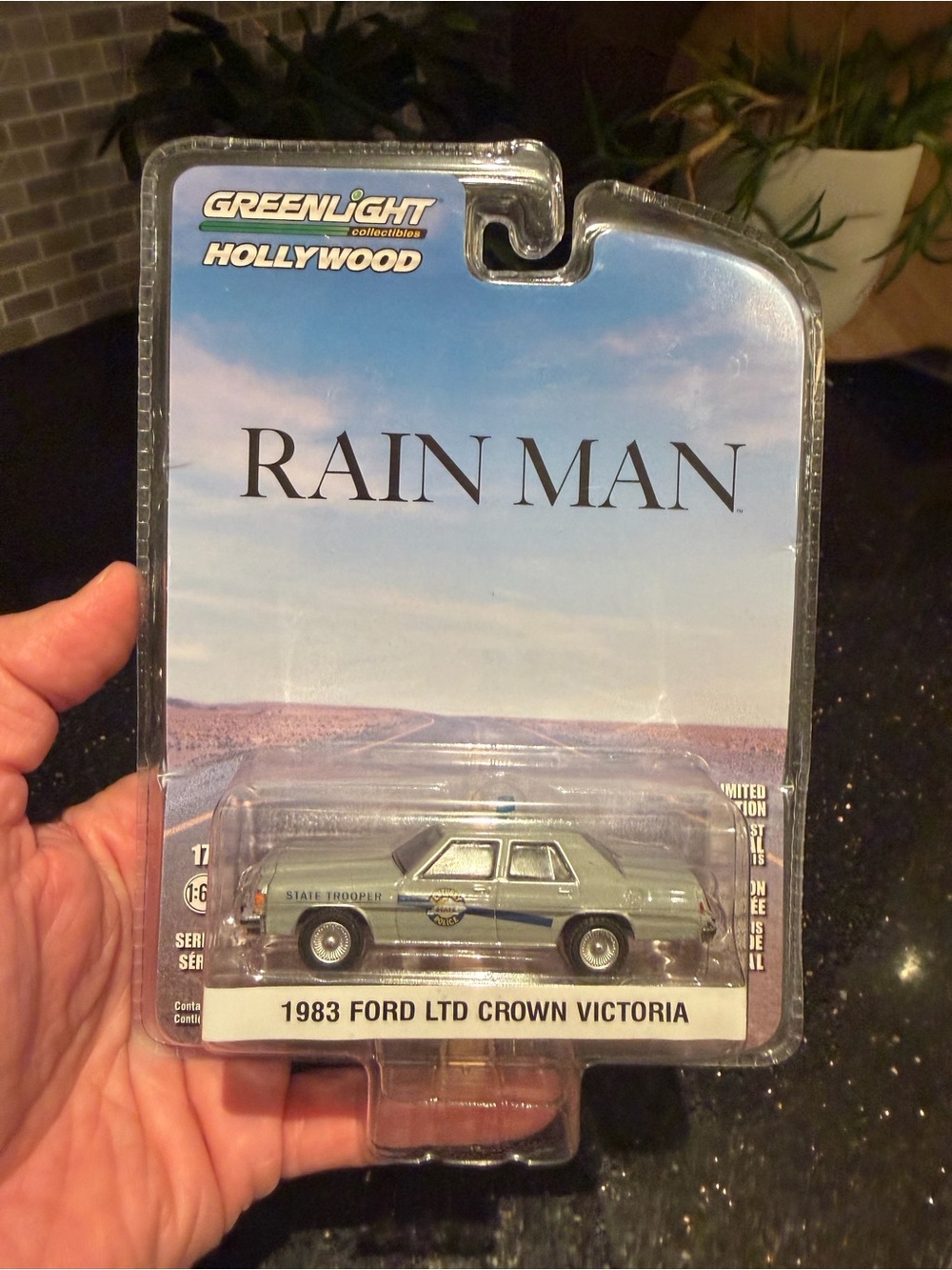 2022 Greenlight Rain Man Chase 1983 LTD Police Car Green Machine NWT